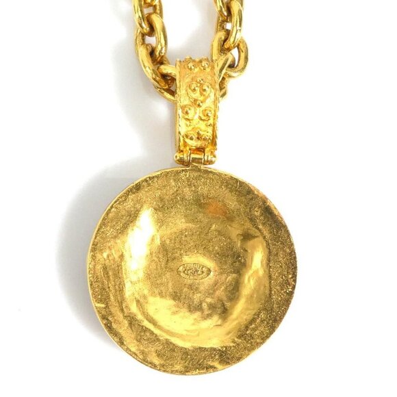 CHANEL Gold Coco Mark Necklace - Picture 3 of 5